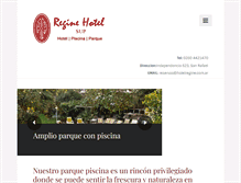 Tablet Screenshot of hotelregine.com.ar